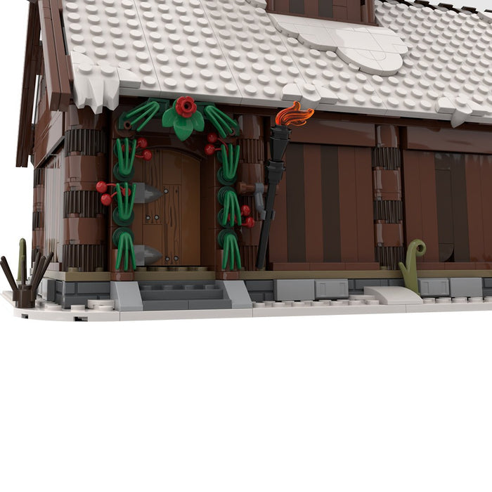 MOC - 104429 Winter Viking God House Building Blocks - LesDiy - Building Blocks -