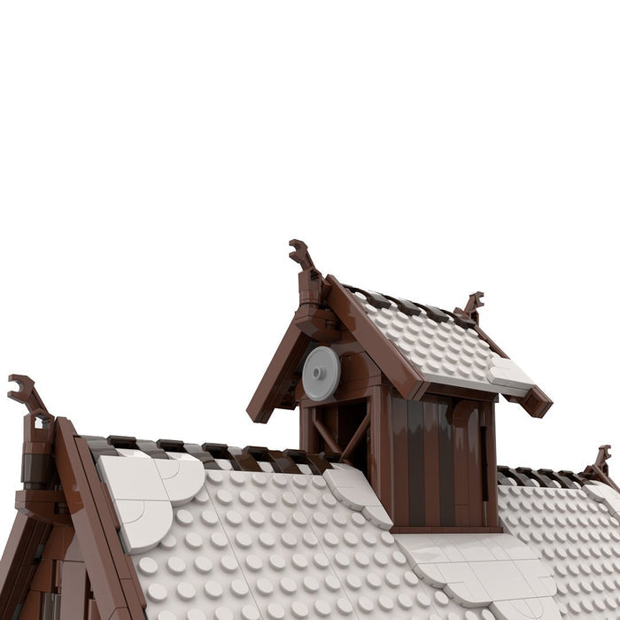 MOC - 104429 Winter Viking God House Building Blocks - LesDiy - Building Blocks -