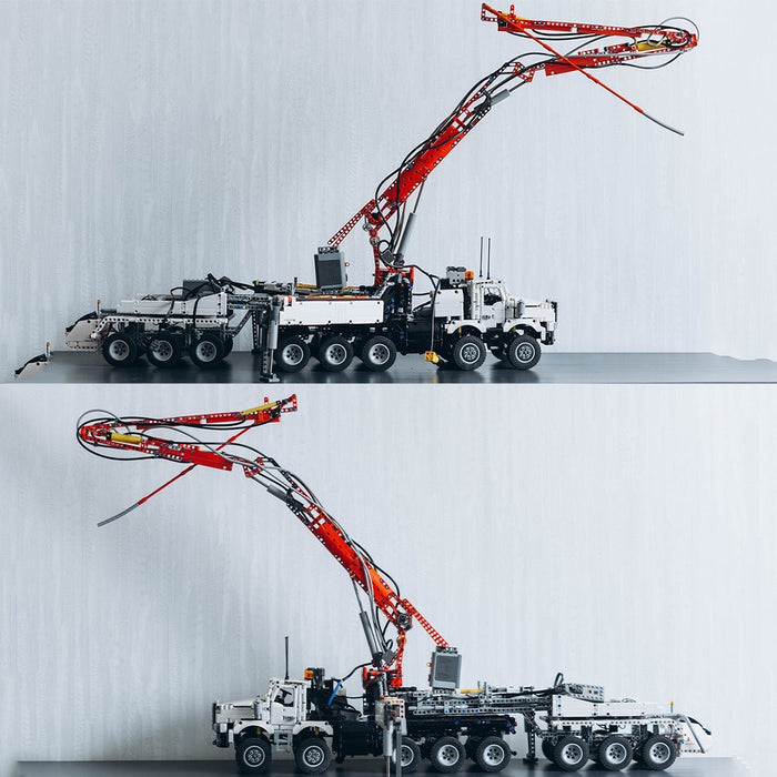 MOC - 105070Kenworth C500B + Putzmeister M70 Building Blocks - LesDiy -