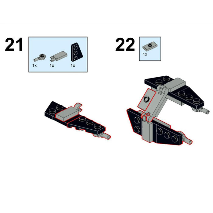 MOC - 106414 TIE - Defender Sci - Fi Spacecraft Building Blocks - LesDiy -