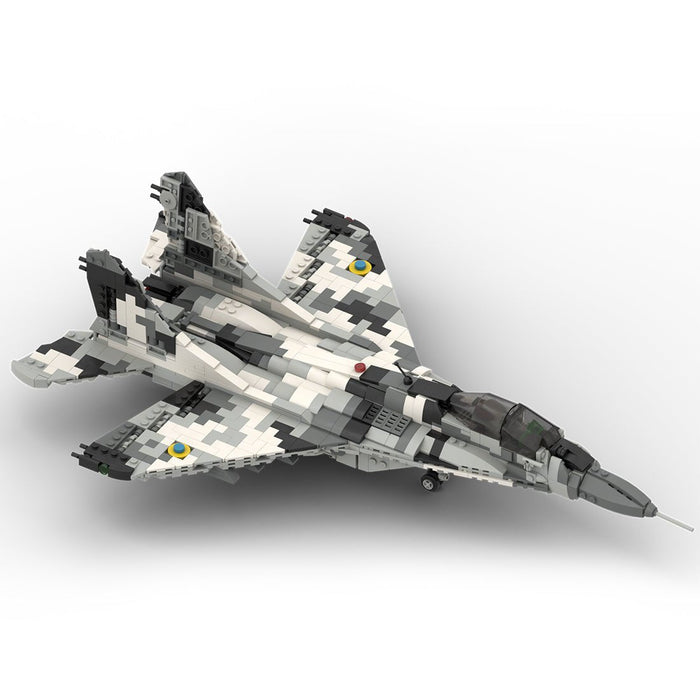 MOC - 106680 Mig - 29 "The Ghost of Kyiv" Building Blocks - LesDiy -
