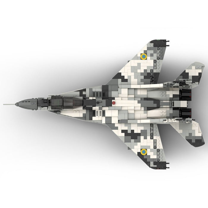 MOC - 106680 Mig - 29 "The Ghost of Kyiv" Building Blocks - LesDiy -