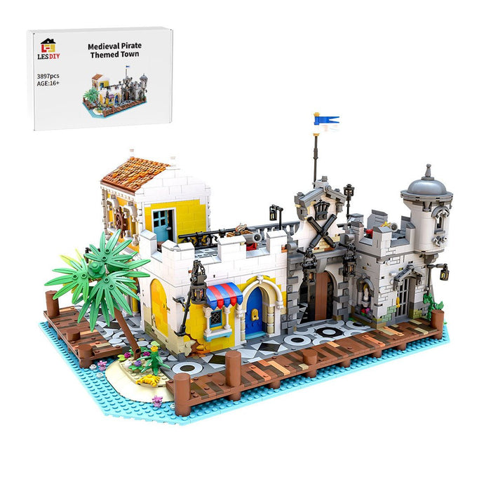 MOC - 108172 Medieval Pirate Lagoon Lockup - LesDiy -