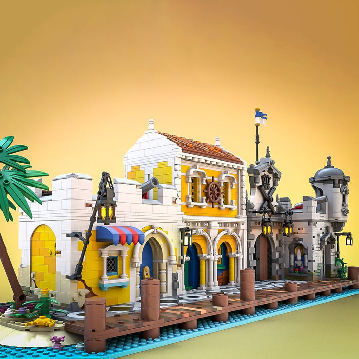 MOC - 108172 Medieval Pirate Lagoon Lockup - LesDiy -