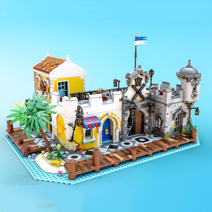 MOC - 108172 Medieval Pirate Lagoon Lockup - LesDiy -