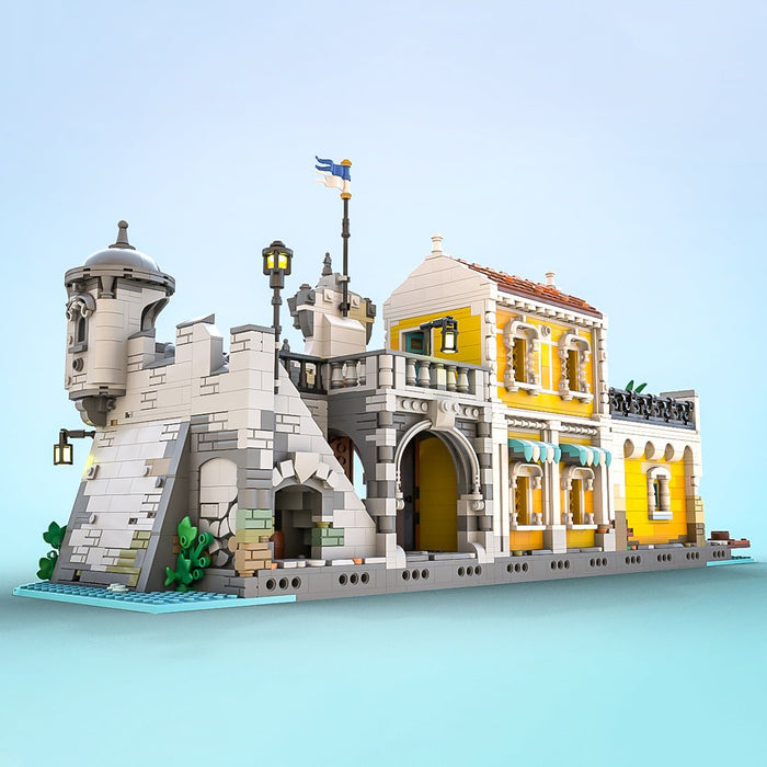 MOC - 108172 Medieval Pirate Lagoon Lockup - LesDiy -