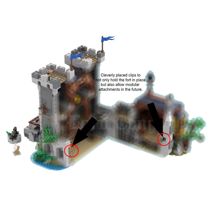 MOC - 108731 Black Falcon's Fort - LesDiy -
