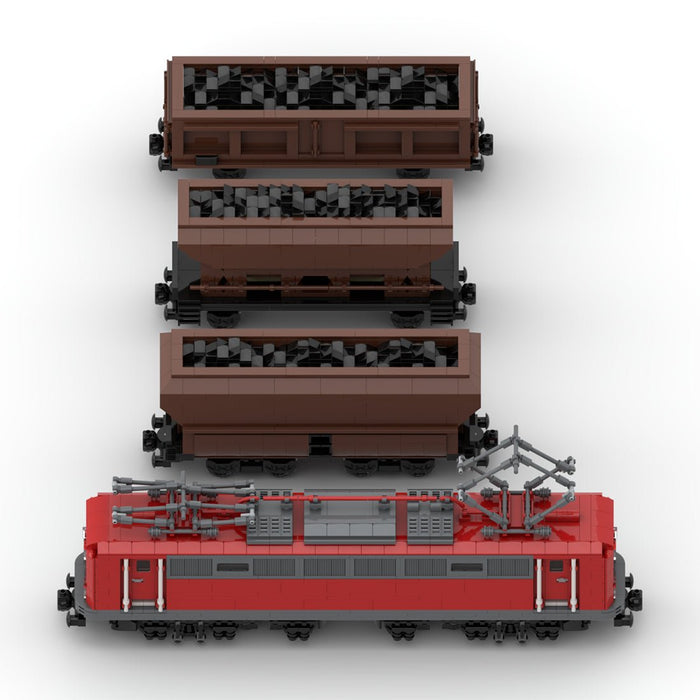 MOC - 108963 BR150 Coal Wagon Train Model - LesDiy - Locomotive -