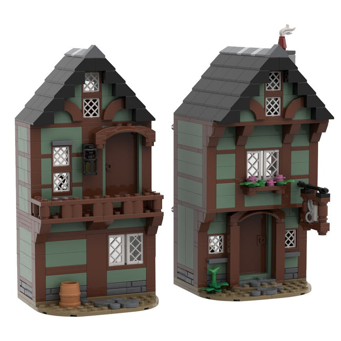 MOC - 109203 Medieval Tailor's House Building Blocks - LesDiy - Building Blocks -