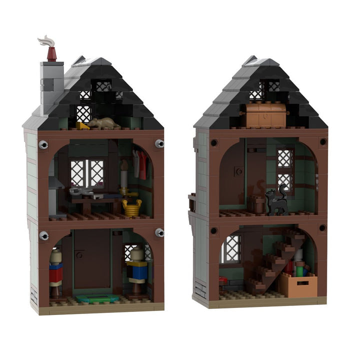 MOC - 109203 Medieval Tailor's House Building Blocks - LesDiy - Building Blocks -