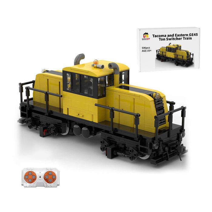 MOC - 110374 Tacoma and Eastern GE 45 Ton Switcher Building Blocks - LesDiy - Locomotive -