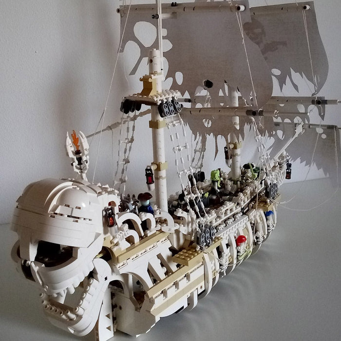 MOC-110420 The Terrifying Charon's Chest Pirate Ship Building Blocks-LesDiy-MOC-