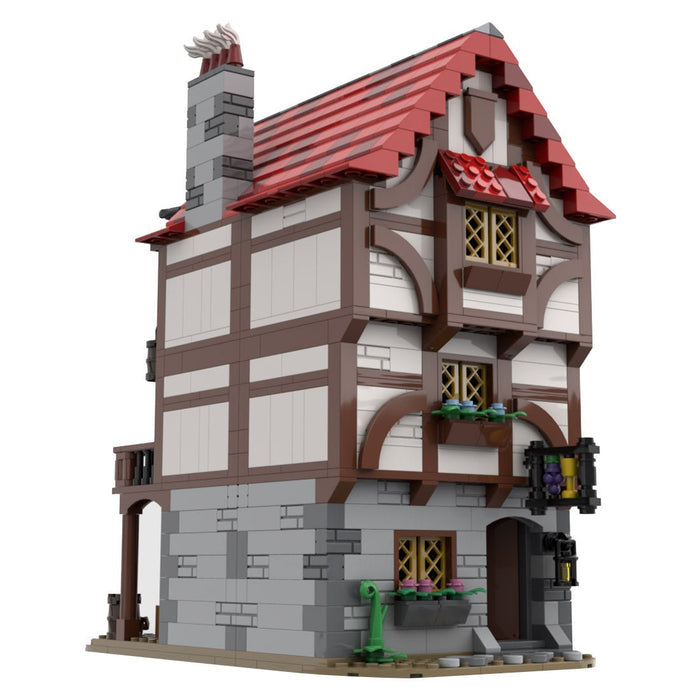 MOC - 110682 Medieval Alley's Inn Building Blocks - LesDiy - Building Blocks -