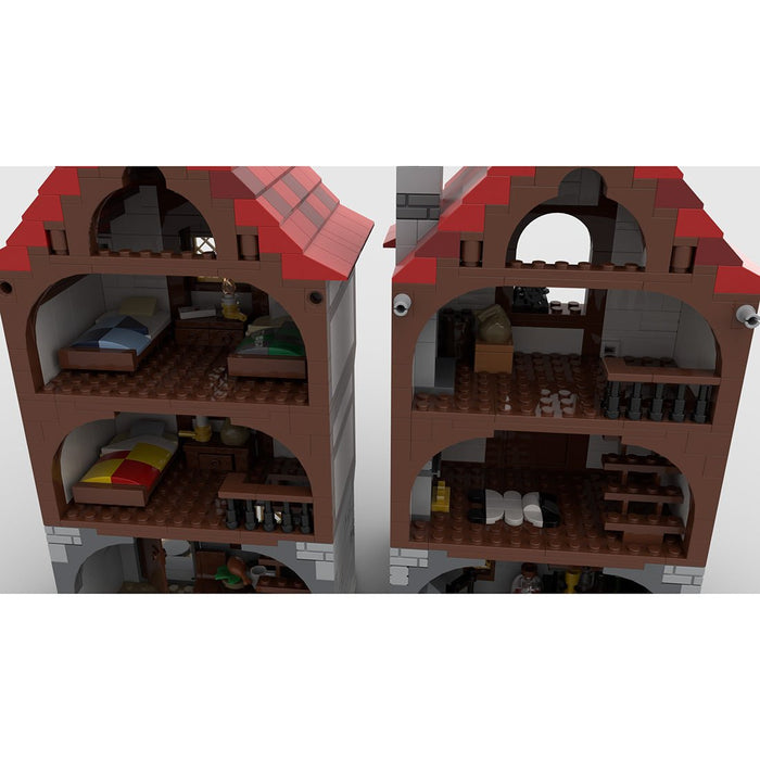 MOC - 110682 Medieval Alley's Inn Building Blocks - LesDiy - Building Blocks -