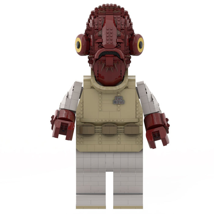 MOC - 111488 Admiral Ackbar Mega Figure(with Helmet) - LesDiy -