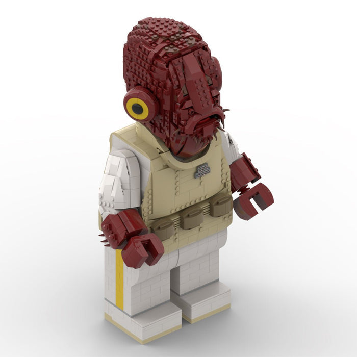 MOC - 111488 Admiral Ackbar Mega Figure(with Helmet) - LesDiy -