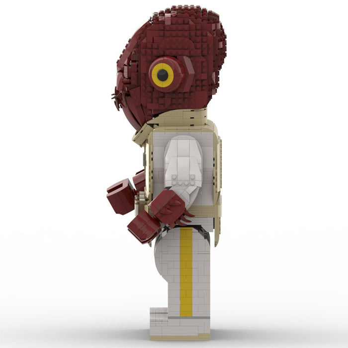 MOC - 111488 Admiral Ackbar Mega Figure(with Helmet) - LesDiy -