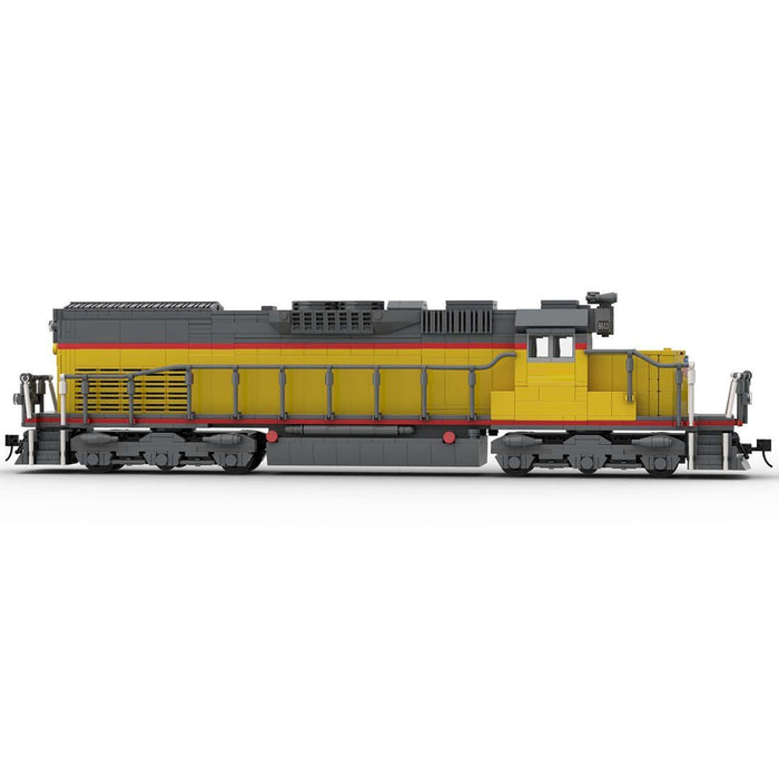 MOC - 112386 Pacific SD40T - 2 Train - LesDiy - Locomotive -