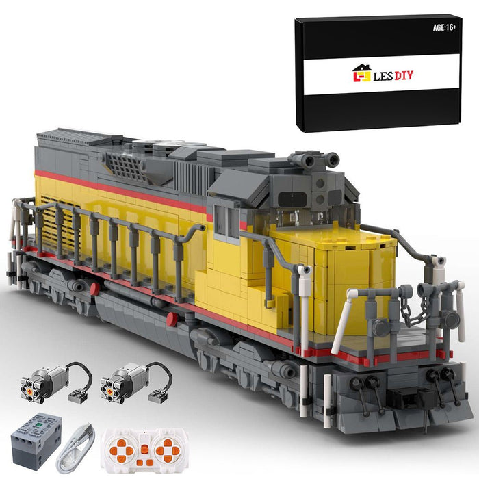 MOC - 112386 Pacific SD40T - 2 Train - LesDiy - Locomotive -