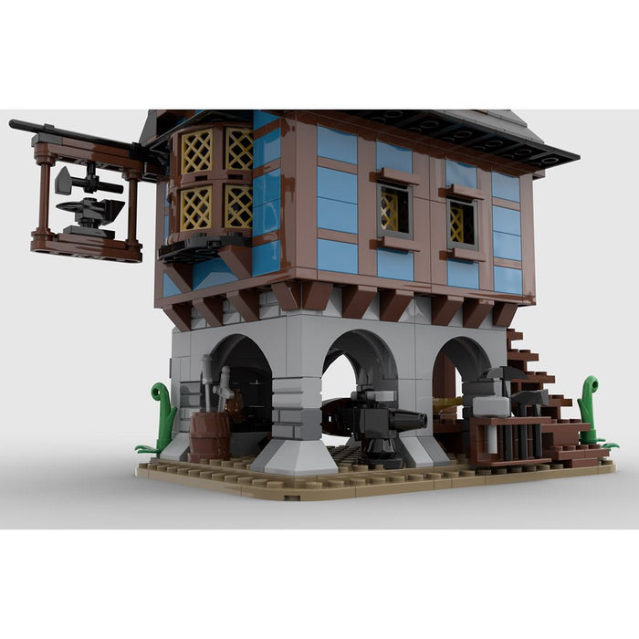 MOC - 113518 Medieval Alley's Blacksmith Building Blocks - LesDiy - Building Blocks -