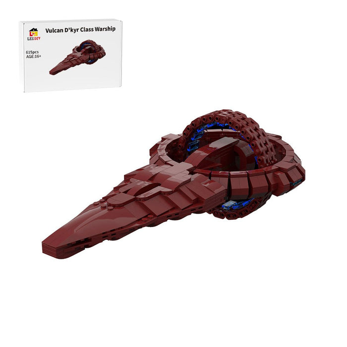 MOC - 113904 Vulcan D'kyr Class Warship Building Blocks - LesDiy -