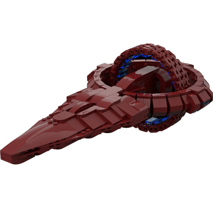 MOC - 113904 Vulcan D'kyr Class Warship Building Blocks - LesDiy -