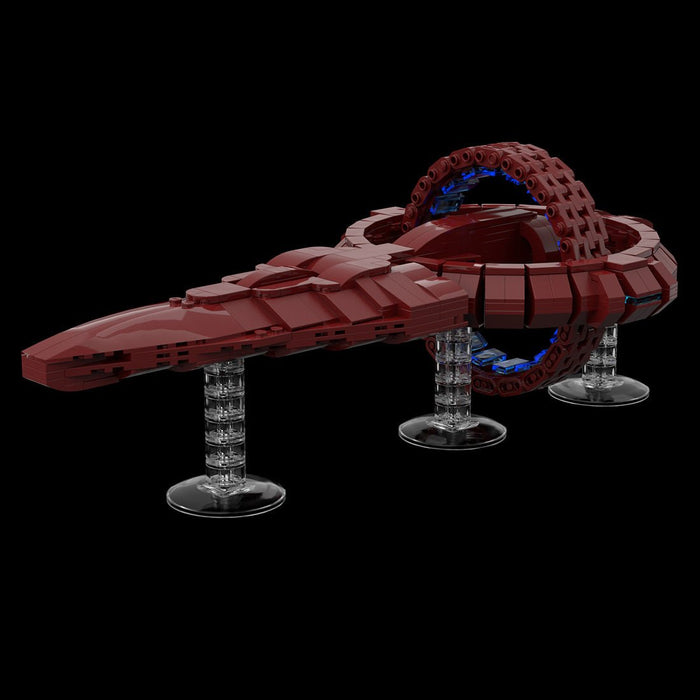 MOC - 113904 Vulcan D'kyr Class Warship Building Blocks - LesDiy -
