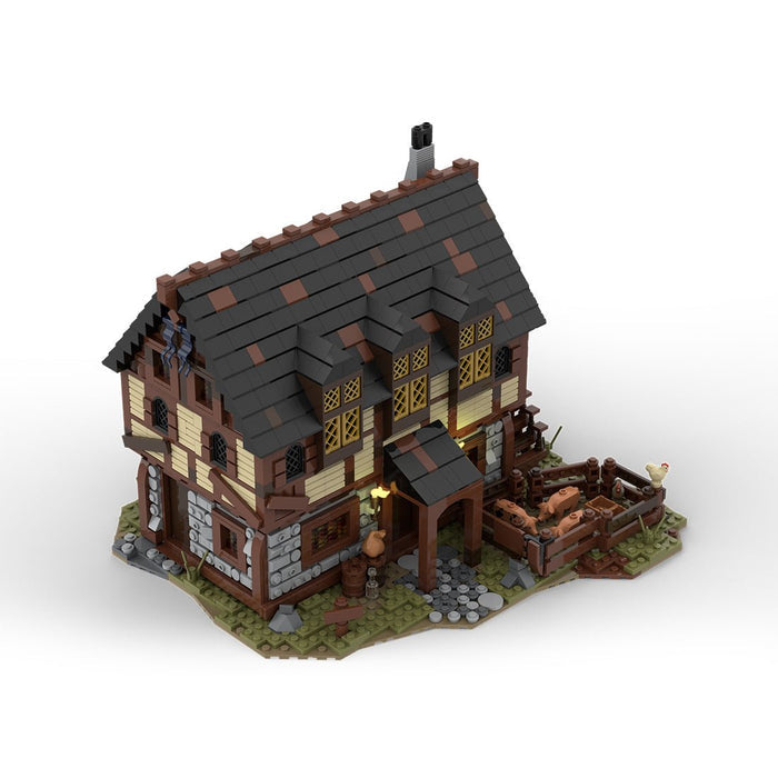 MOC - 114686 Medieval Merchant's House and Farm - LesDiy -