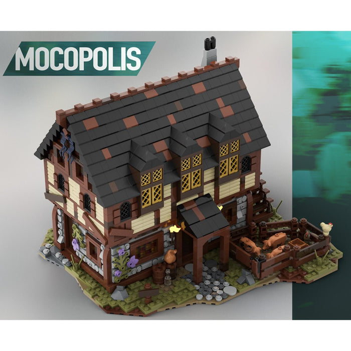 MOC - 114686 Medieval Merchant's House and Farm - LesDiy -