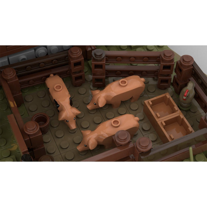 MOC - 114686 Medieval Merchant's House and Farm - LesDiy -