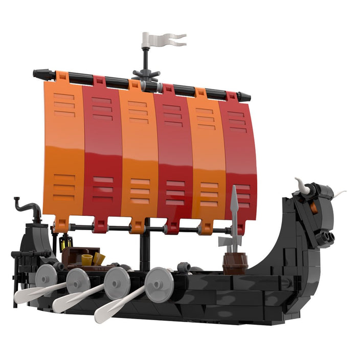 MOC - 116513 Viking Longship Bullhead Building Blocks - LesDiy - Building Blocks -