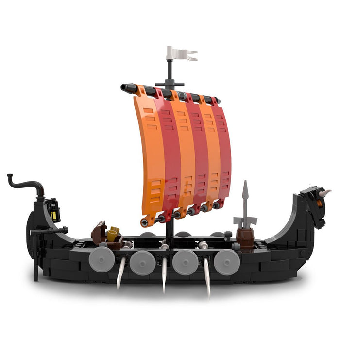 MOC - 116513 Viking Longship Bullhead Building Blocks - LesDiy - Building Blocks -