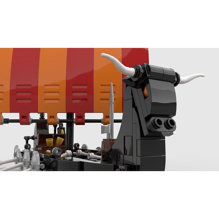 MOC - 116513 Viking Longship Bullhead Building Blocks - LesDiy - Building Blocks -