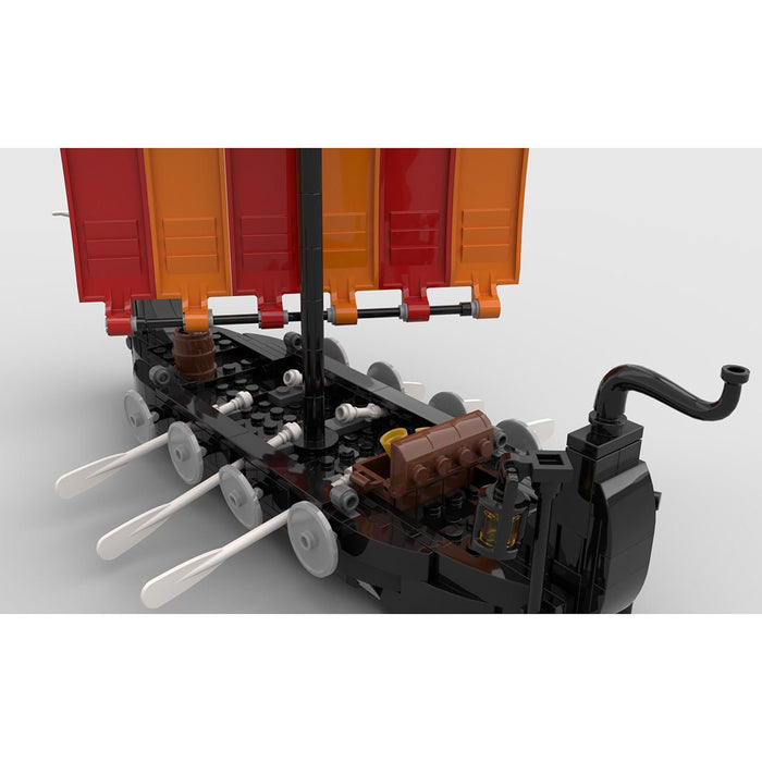 MOC - 116513 Viking Longship Bullhead Building Blocks - LesDiy - Building Blocks -