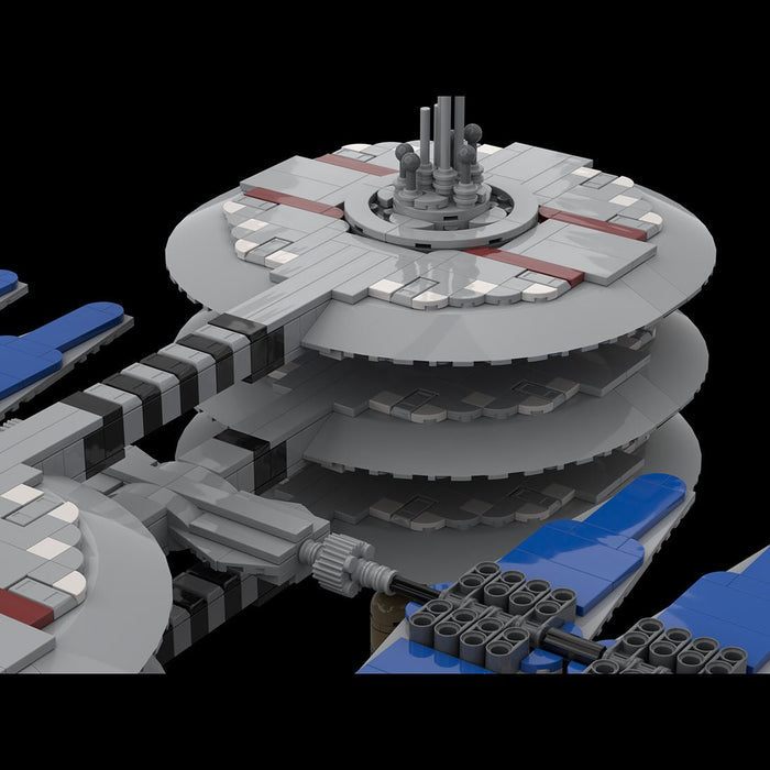 MOC - 116821 Starfleet Jupiter Station Model Building Blocks - LesDiy -