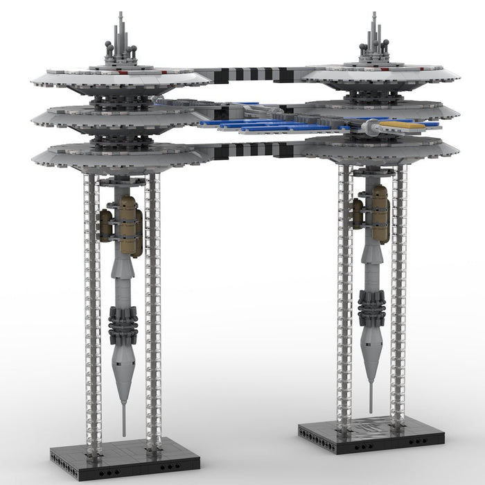 MOC - 116821 Starfleet Jupiter Station Model Building Blocks - LesDiy -