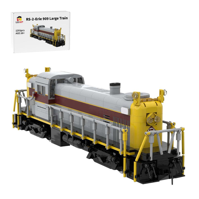 MOC - 117004 RS - 2 - Erie 909 Large Train - LesDiy - Building Blocks -