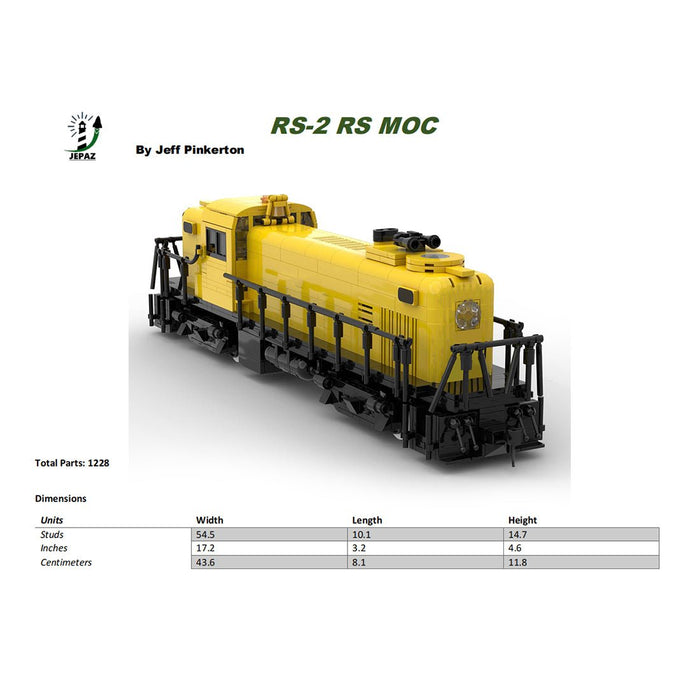 MOC - 117007 RS - 2 Roberval and Saguenay Railway Company 20 Model - LesDiy - Building Blocks -
