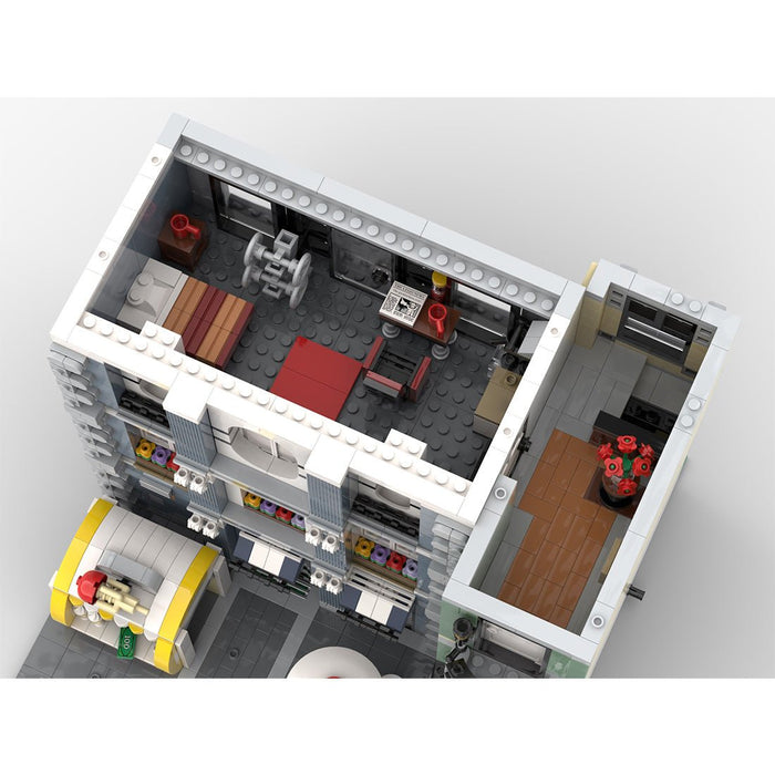 MOC - 117190 Gym & Ice Cream Stand - 10255 Assembly Square Alternative Building Blocks - LesDiy - MOC -