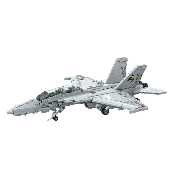 MOC - 119063 Boeing F/A - 18E SUPER HORNET | 1:35 Scale Building Blocks - LesDiy -