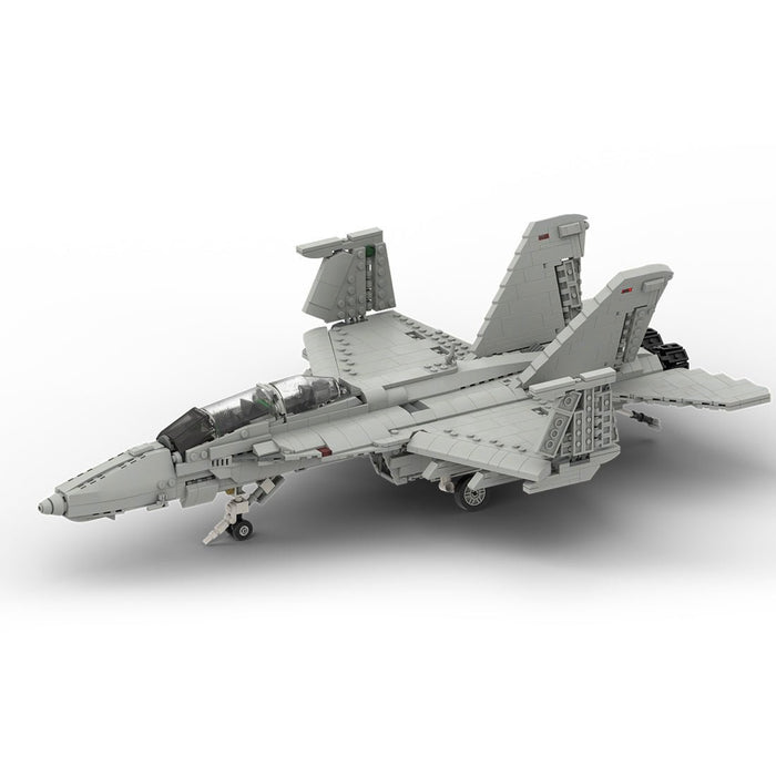 MOC - 119063 Boeing F/A - 18E SUPER HORNET | 1:35 Scale Building Blocks - LesDiy -