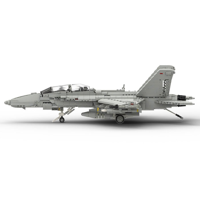 MOC - 119063 Boeing F/A - 18E SUPER HORNET | 1:35 Scale Building Blocks - LesDiy -