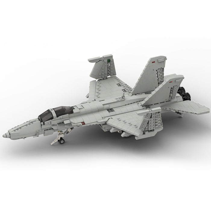 MOC - 119063 Boeing F/A - 18E SUPER HORNET | 1:35 Scale Building Blocks - LesDiy -