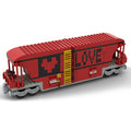 MOC - 120175 Valentine's day secret chest wagon train car Building Blocks - LesDiy - Building Blocks -