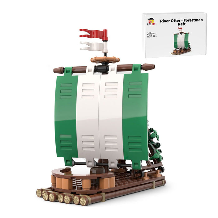 MOC - 120288 River Otter - Forestmen Raft Building Blocks - LesDiy - Building Blocks -