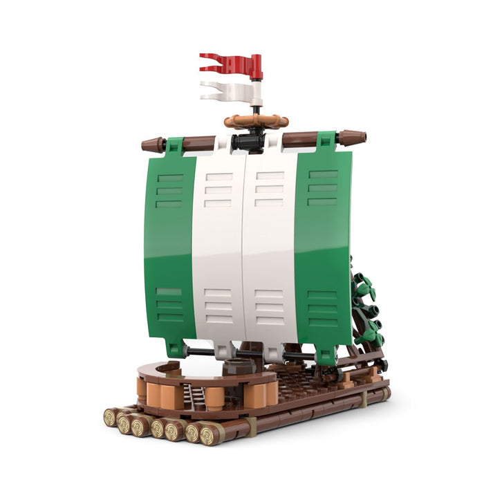 MOC - 120288 River Otter - Forestmen Raft Building Blocks - LesDiy - Building Blocks -
