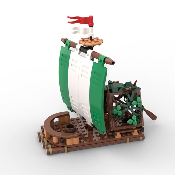 MOC - 120288 River Otter - Forestmen Raft Building Blocks - LesDiy - Building Blocks -
