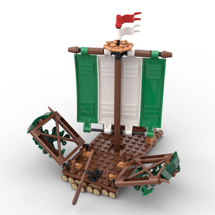 MOC - 120288 River Otter - Forestmen Raft Building Blocks - LesDiy - Building Blocks -