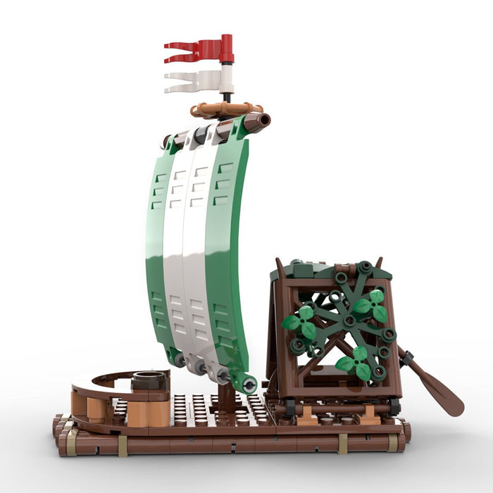 MOC - 120288 River Otter - Forestmen Raft Building Blocks - LesDiy - Building Blocks -