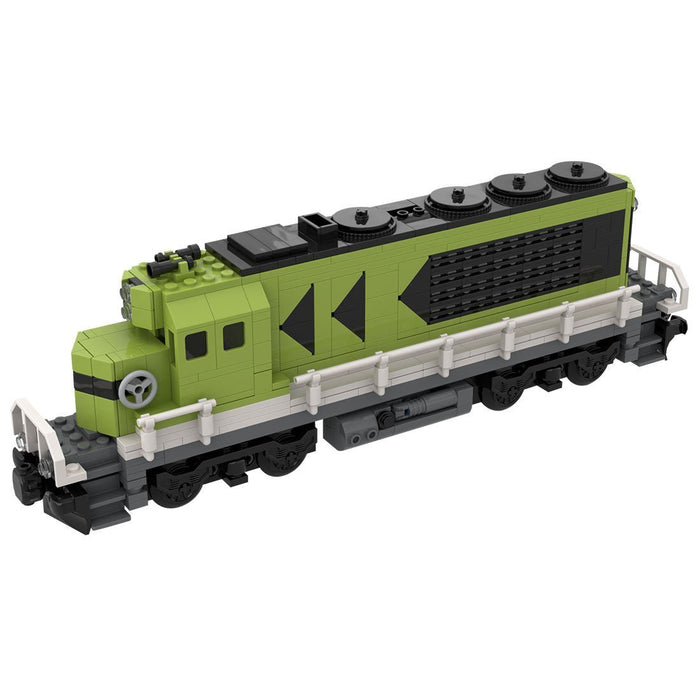 MOC - 121833 Diesel Cargo Locomotive Train Model - LesDiy - Building Blocks -